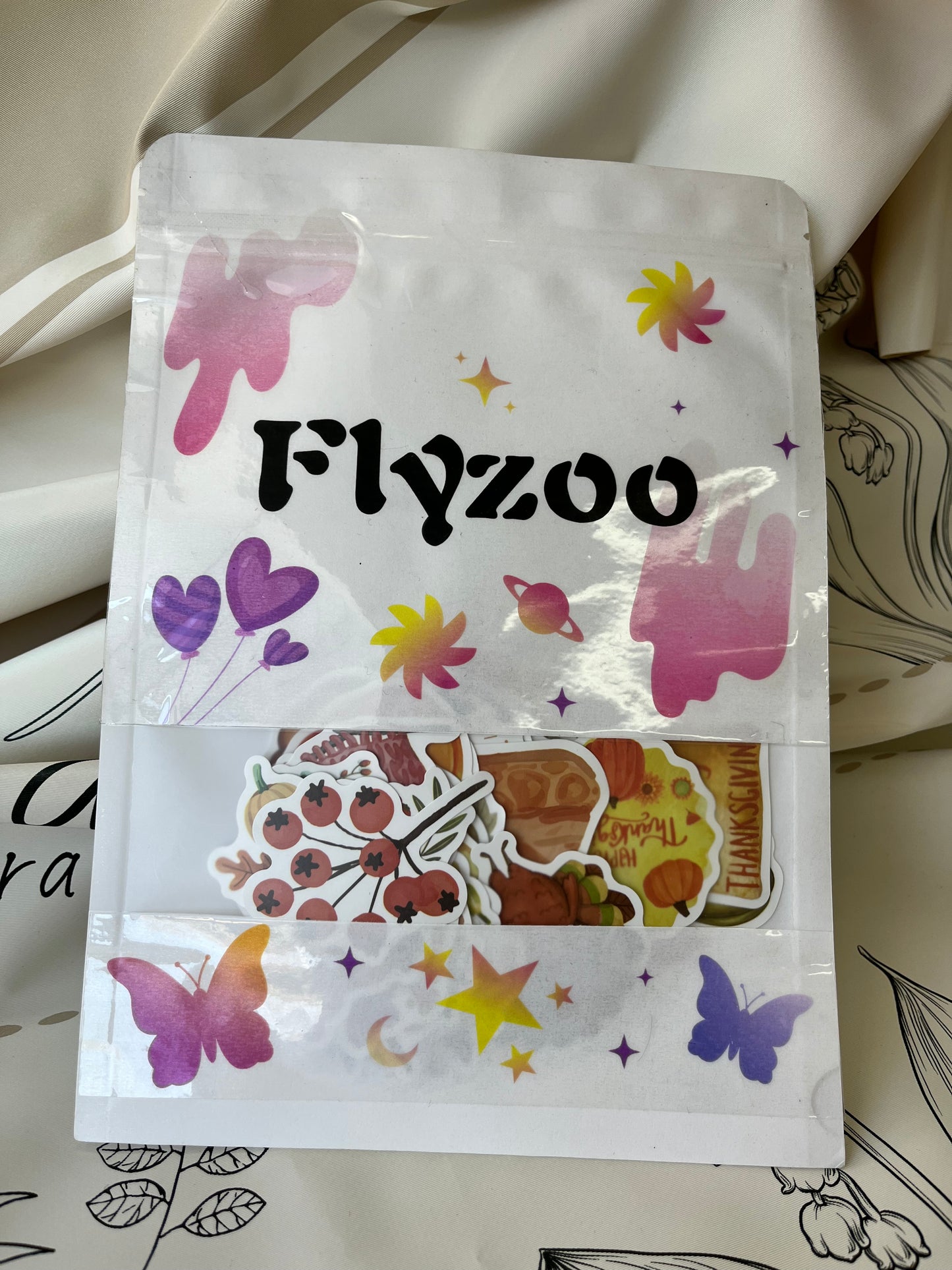 Flyzoo 50 Pcs Cute Stickers for Kids & Adults