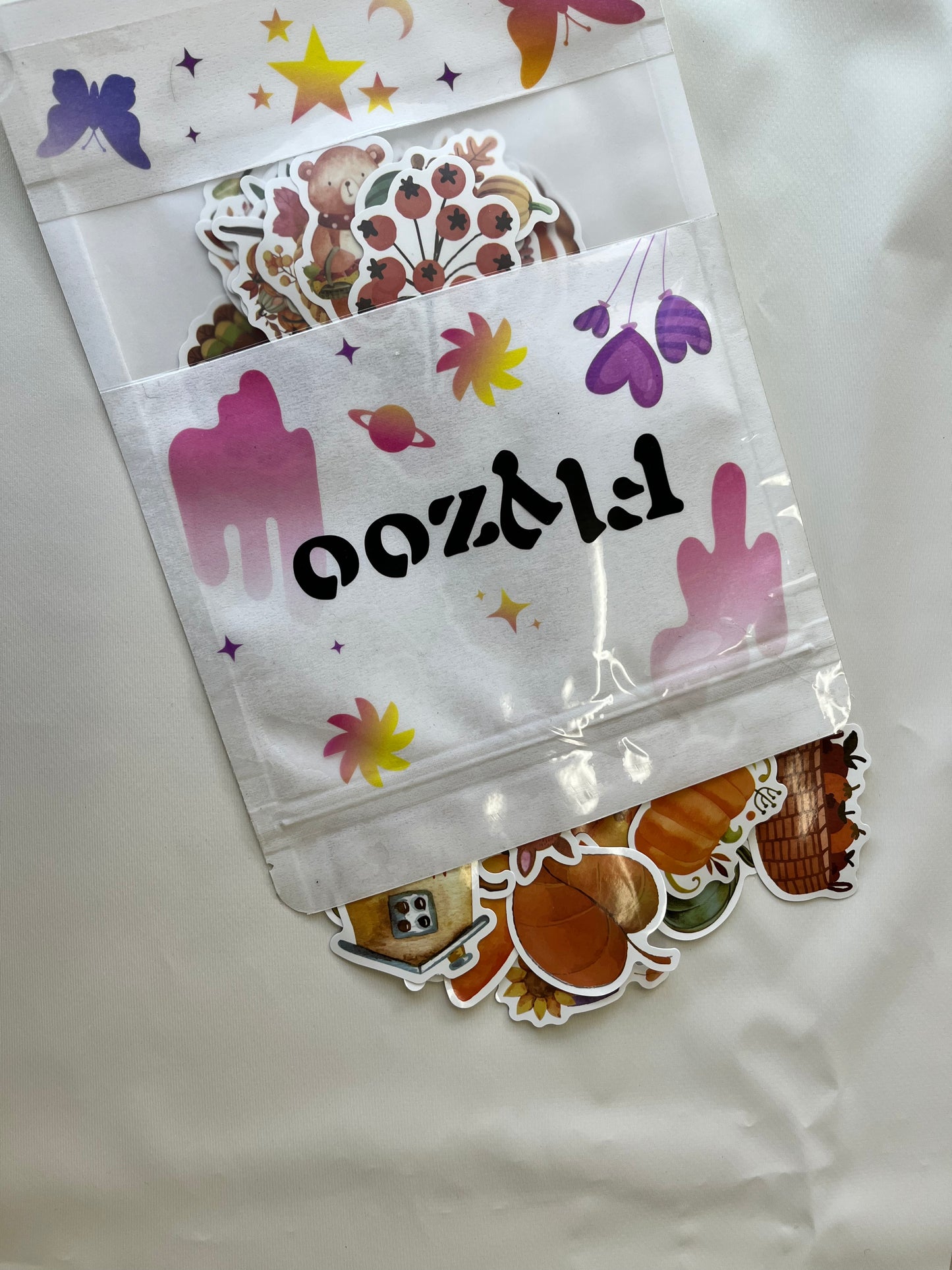 Flyzoo 50 Pcs Cute Stickers for Kids & Adults