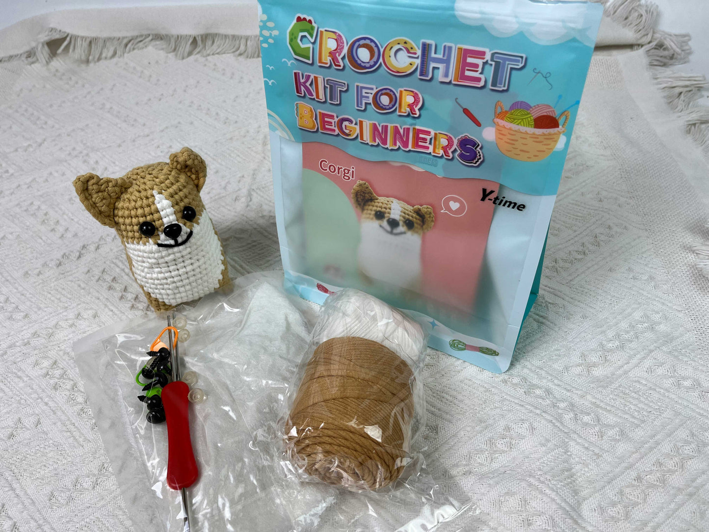 Y-time DIY Cute Puppy Crochet Kit