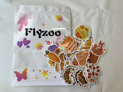 Flyzoo 50 Pcs Cute Stickers for Kids & Adults